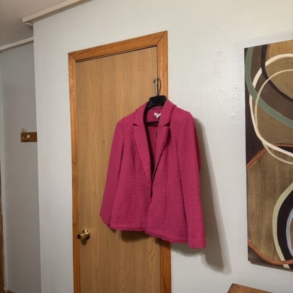 Nanette Nanette Lepore NWT Size 14 Pink/Purple One-Button Blazer/Jacket